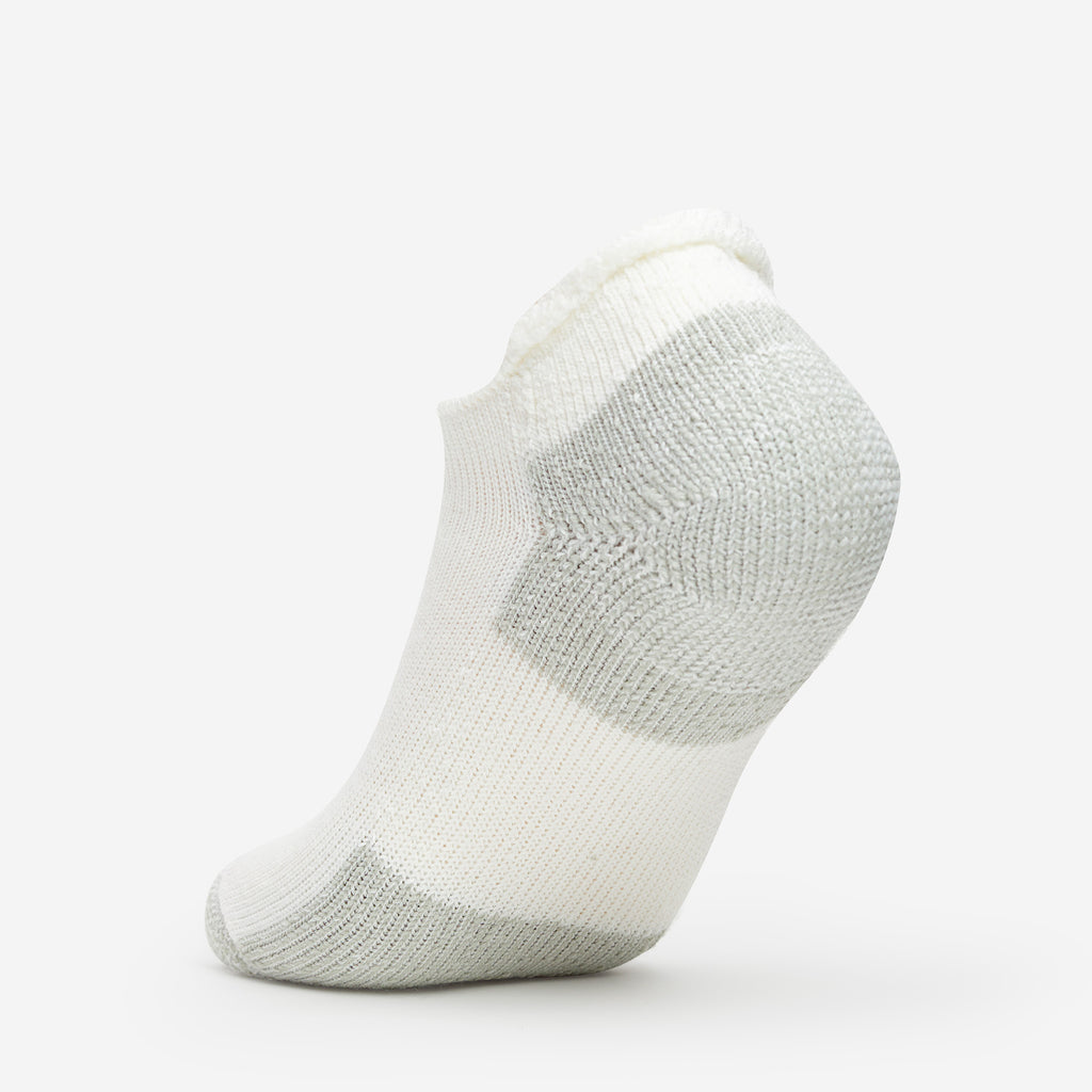 Thorlo Maximum Cushion Rolltop Running Socks | #color_white/platinum