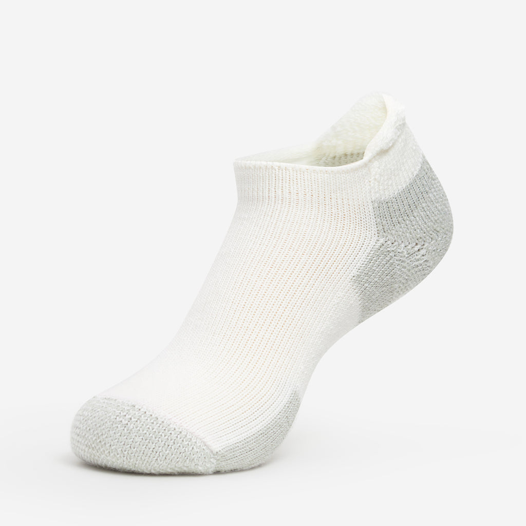 Thorlo Maximum Cushion Rolltop Running Socks (3 Pairs) | #color_white/platinum