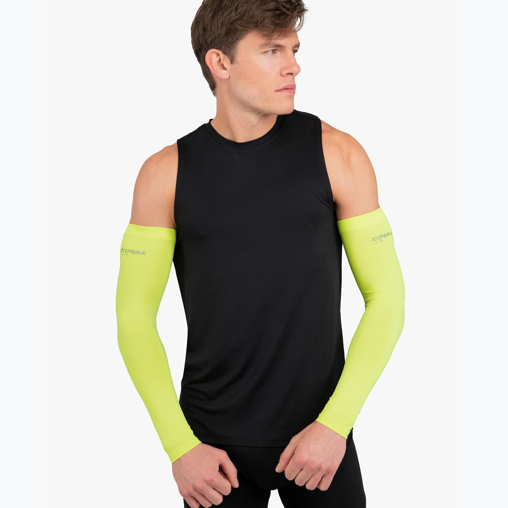 Thorlo Performance Running Arm Sleeves | #color_Hi-Viz