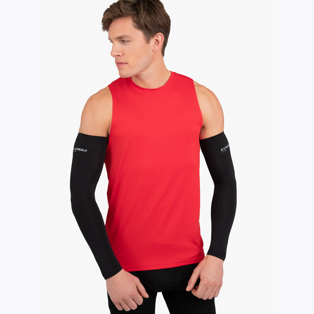 Thorlo Performance Running Arm Sleeves | #color_Jet Black