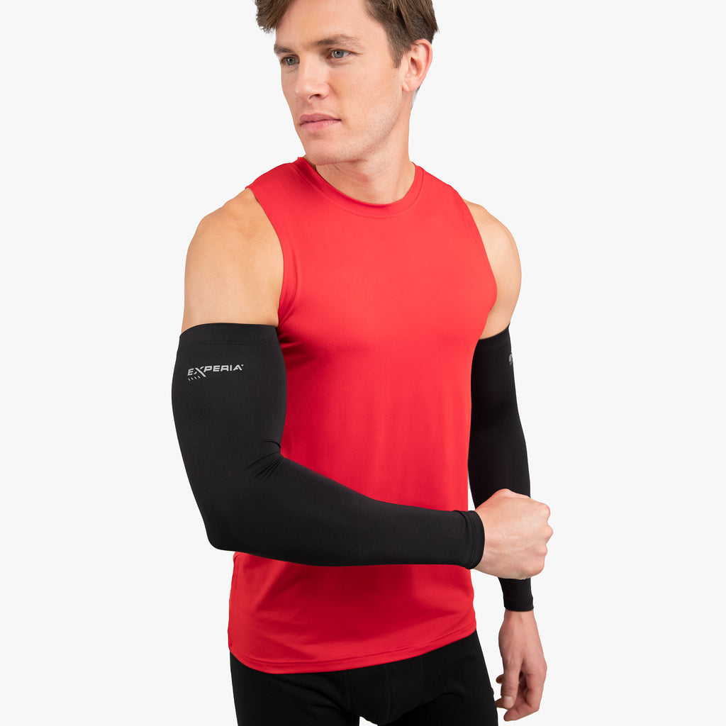 Thorlo Performance Running Arm Sleeves | #color_Jet Black