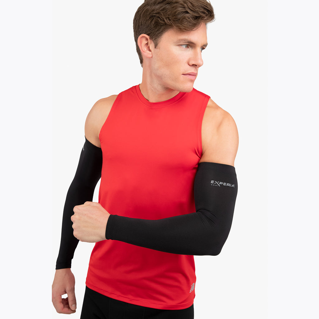 Thorlo Performance Running Arm Sleeves | #color_Jet black