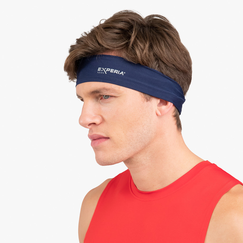 Thorlo Performance Wrap Running Headband (2 Pack) | #color_Asphalt/Maritime