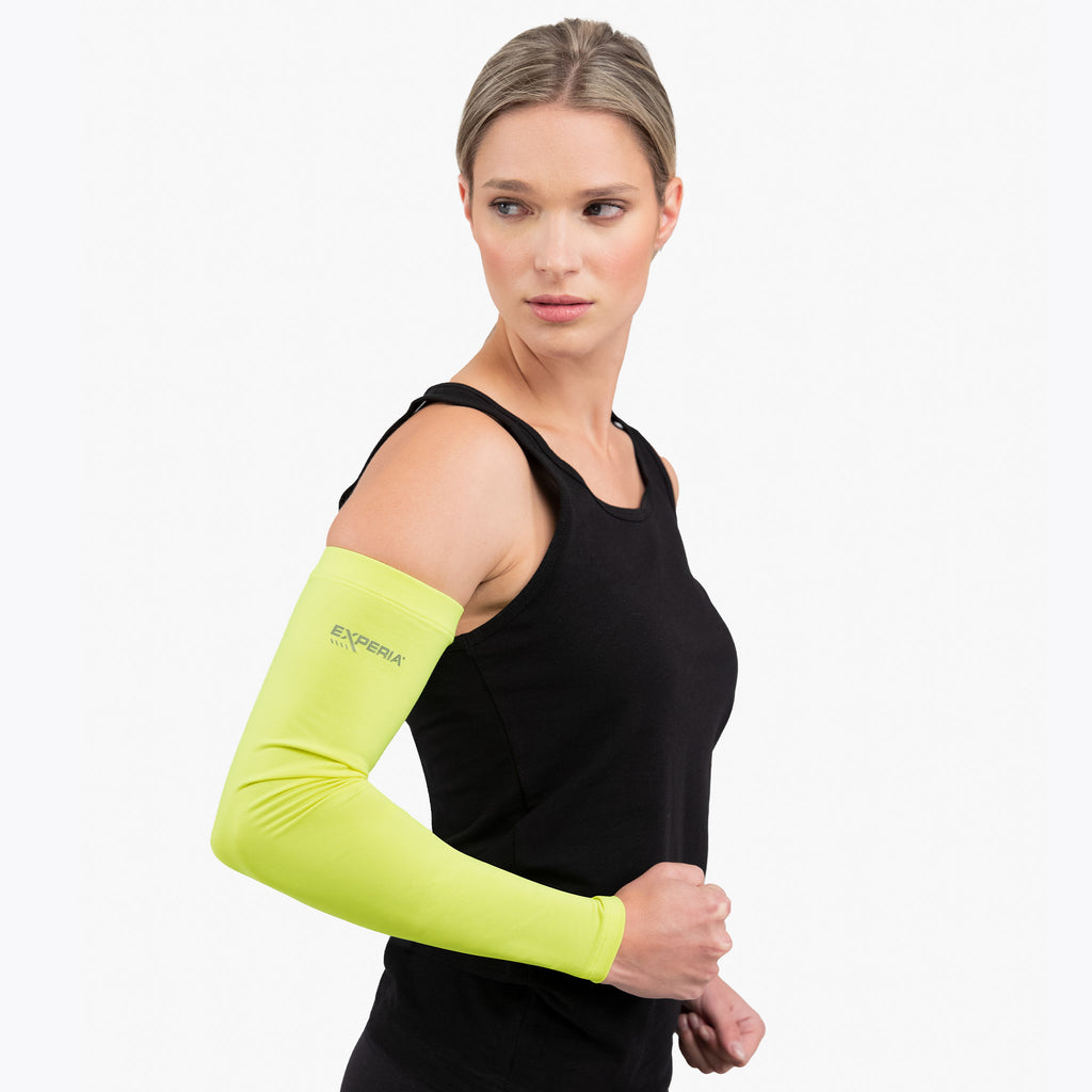 Thorlo Performance Running Arm Sleeves | #color_Hi-Viz