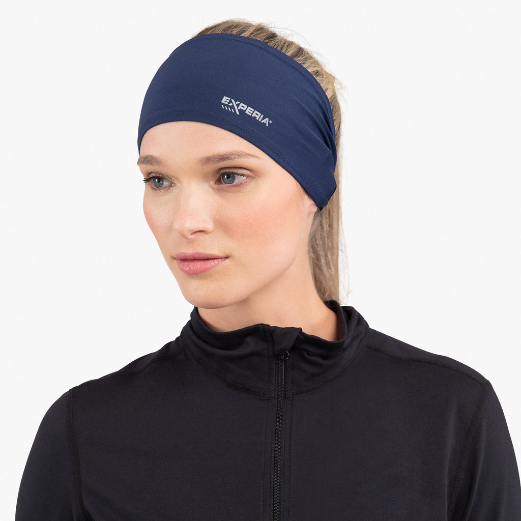 Thorlo Performance Wrap Running Headband (2 Pack) | #color_Asphalt/Maritime