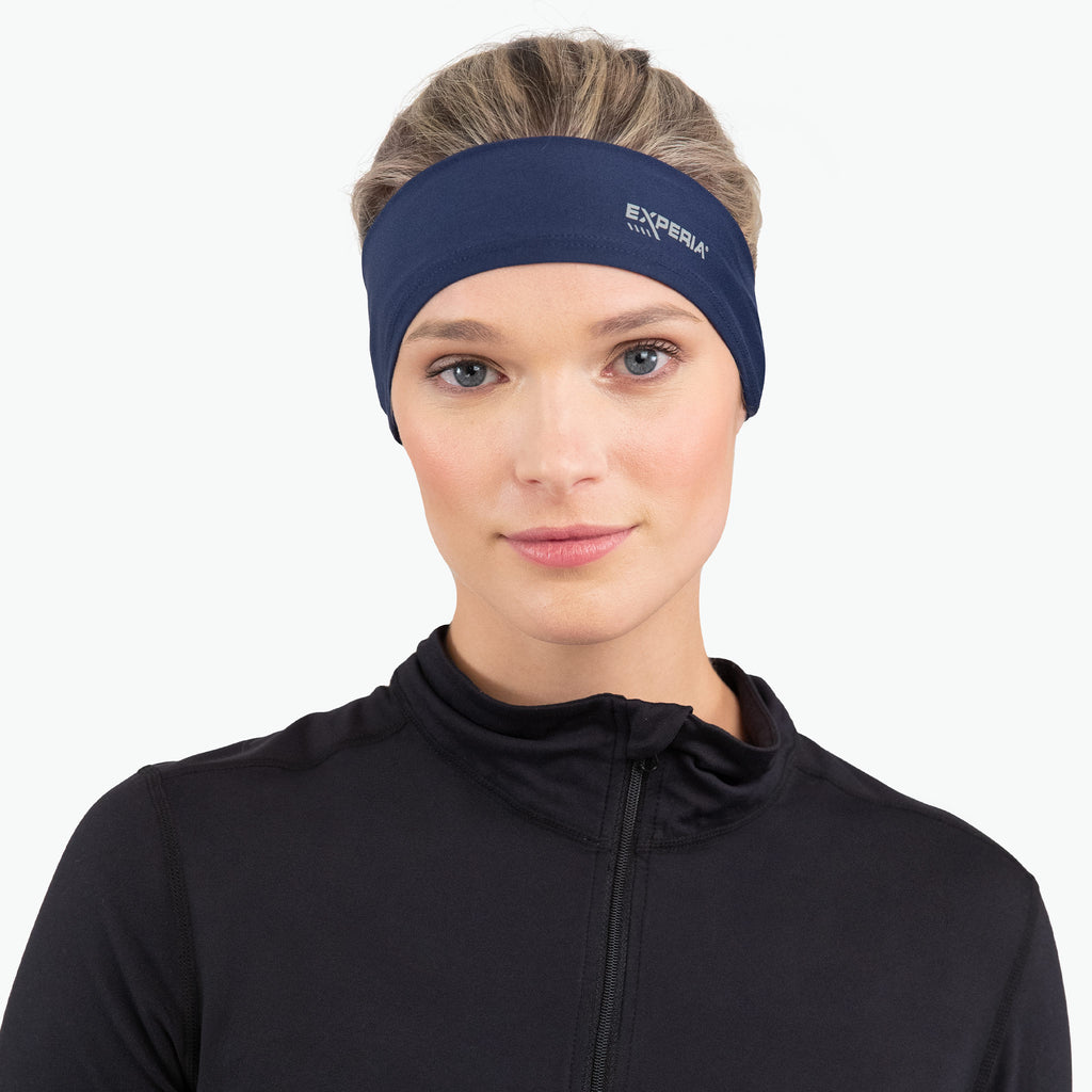 Thorlo Performance Wrap Running Headband (2 Pack) | #color_Asphalt/Maritime