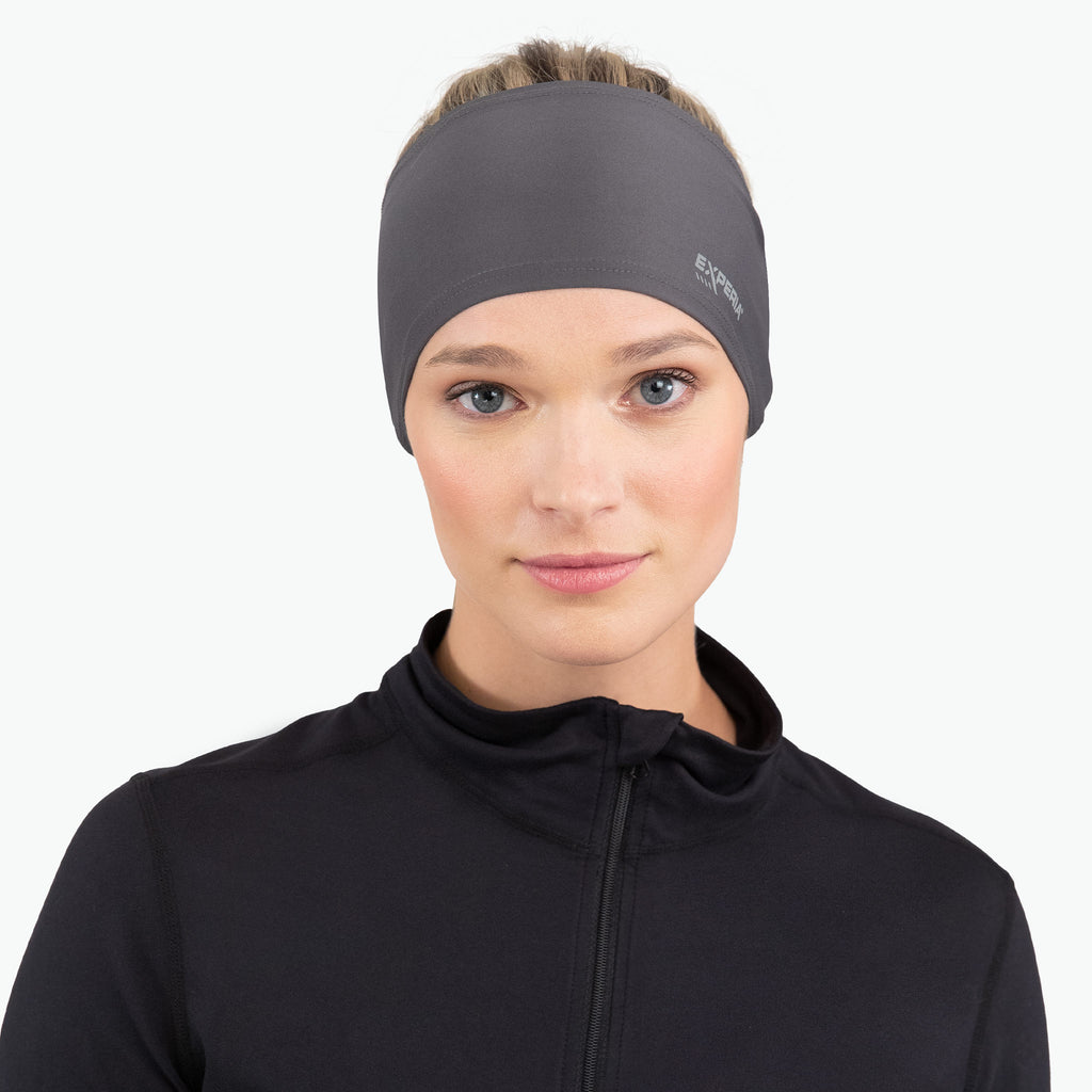 Thorlo Performance Wrap Running Headband (2 Pack) | #color_Asphalt/Maritime