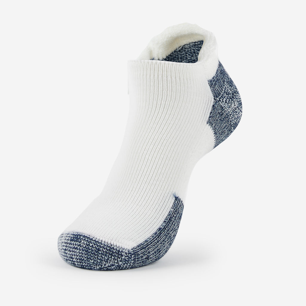 Thorlo Maximum Cushion Rolltop Running Socks | #color_white/navy