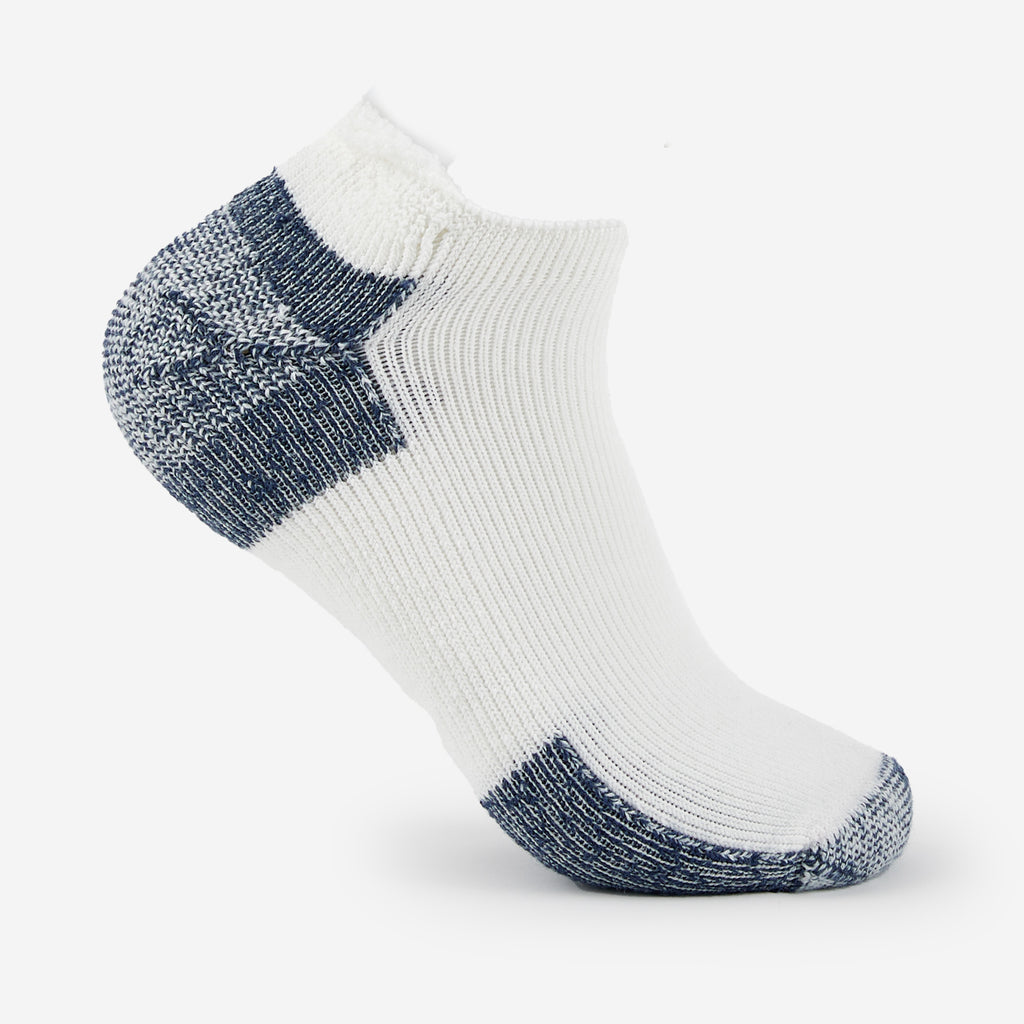 Thorlo Maximum Cushion Rolltop Running Socks | #color_white/navy