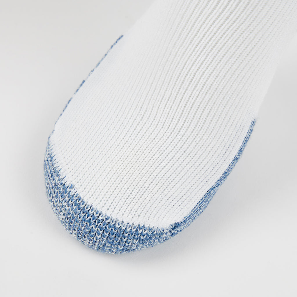 Thorlo Maximum Cushion Low-Cut Running Socks | #color_white/denim