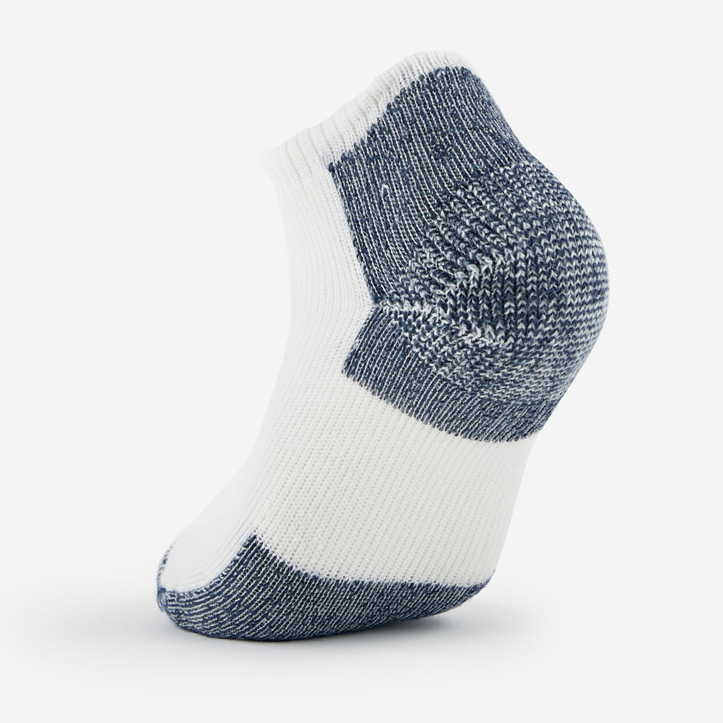 Thorlo Maximum Cushion Low-Cut Running Socks | #color_white/navy