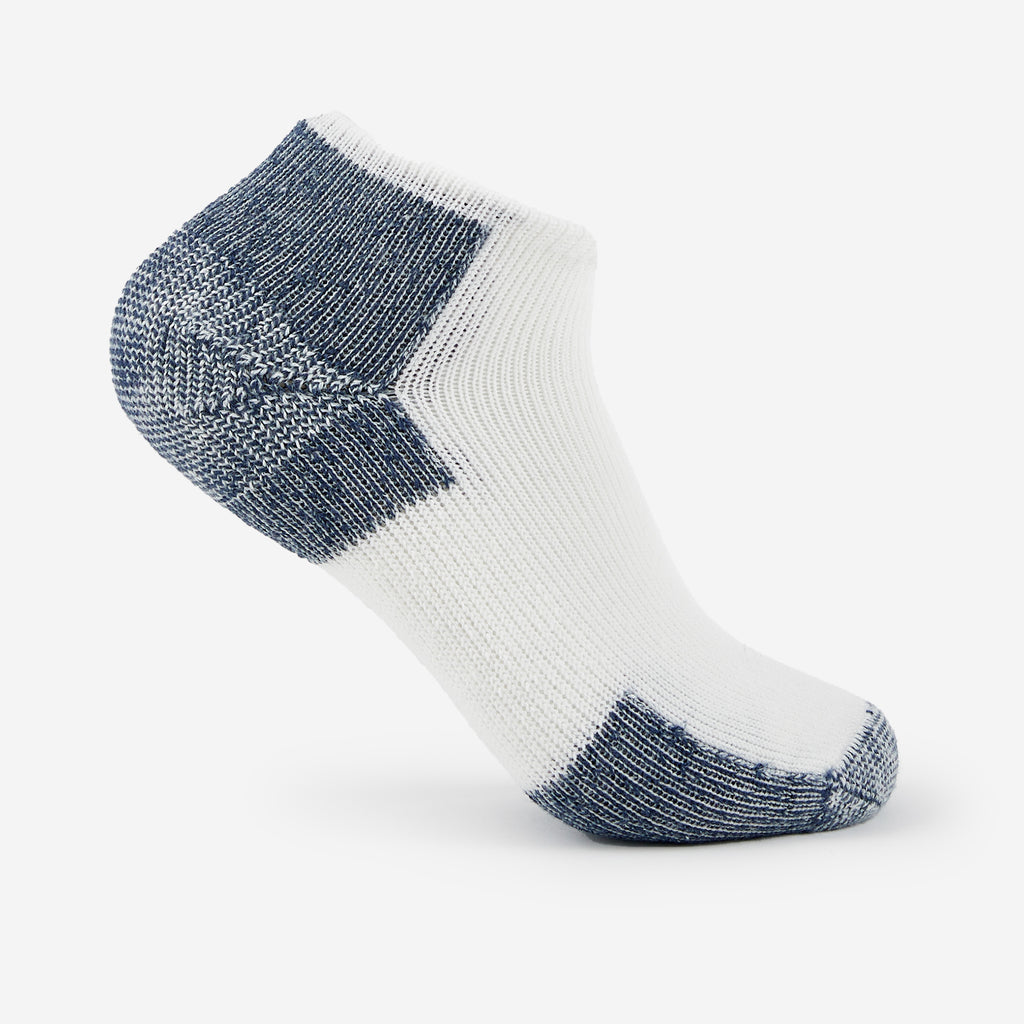 Thorlo Maximum Cushion Low-Cut Runners Socks (3 Pairs) | #color_white/navy