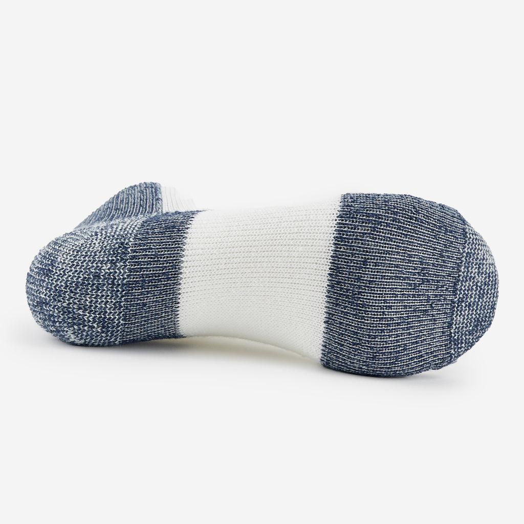 Thorlo Maximum Cushion Low-Cut Running Socks | #color_white/navy