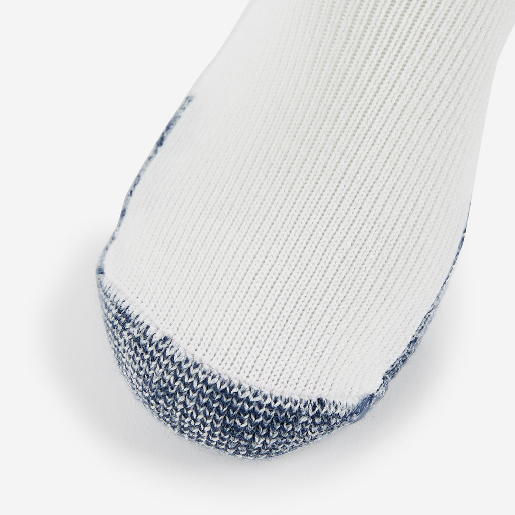 Thorlo Maximum Cushion Low-Cut Running Socks | #color_white/navy