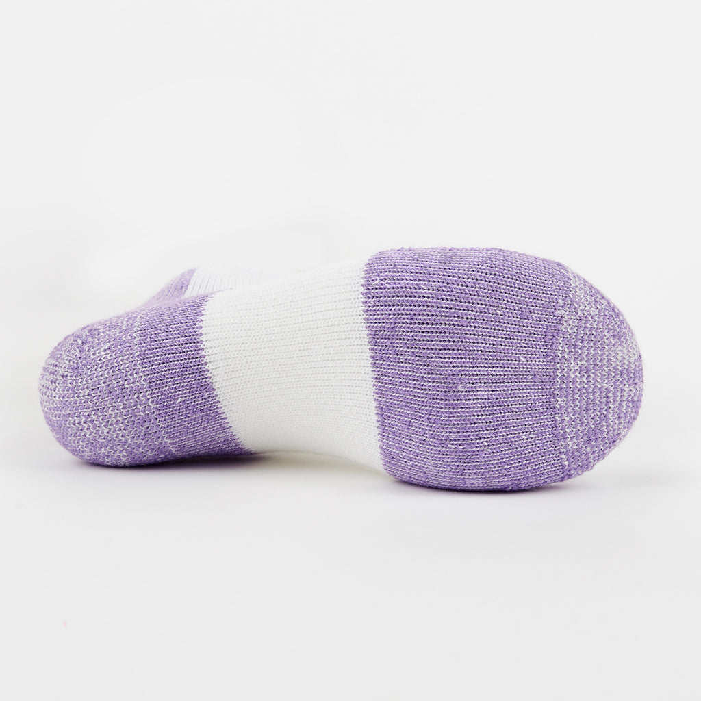 Thorlo Maximum Cushion Low-Cut Running Socks | #color_White/Lilac