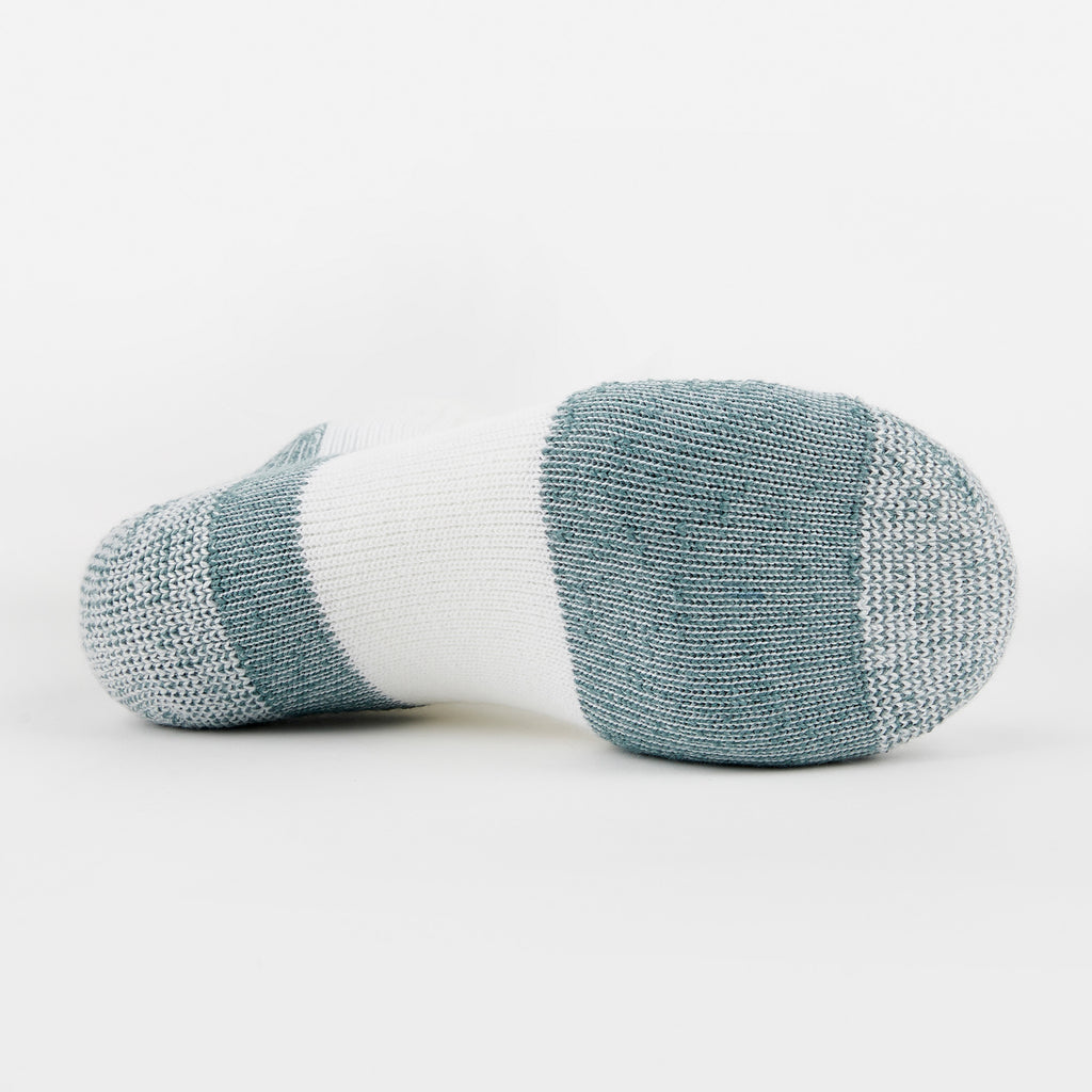 Thorlo Maximum Cushion Ankle Running Socks | #color_White/Grey