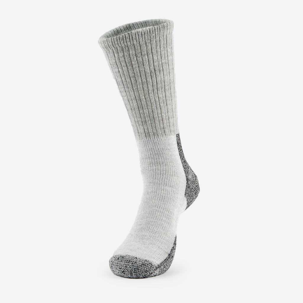 Thorlo Maximum Cushion Crew Warm Hiking Socks | #color_Black/Grey