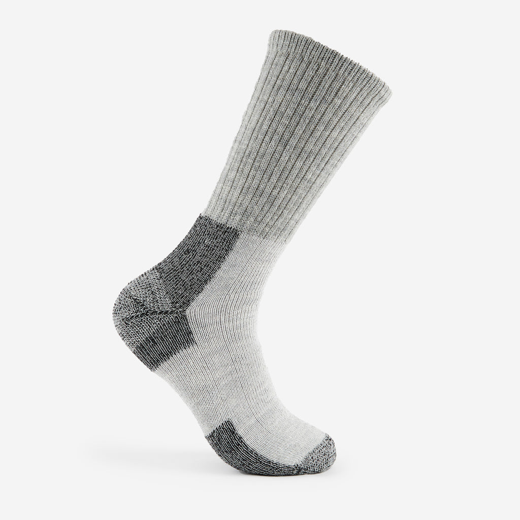 Thorlo Maximum Cushion Crew Warm Hiking Socks | #color_Black/Grey