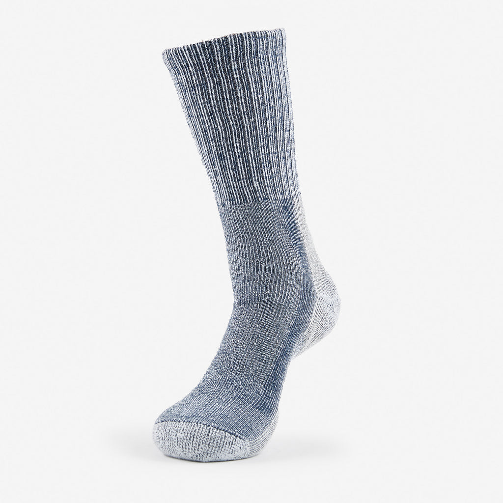 Thorlo Men's Moderate Cushion Crew Hiking Socks | #color_Navy