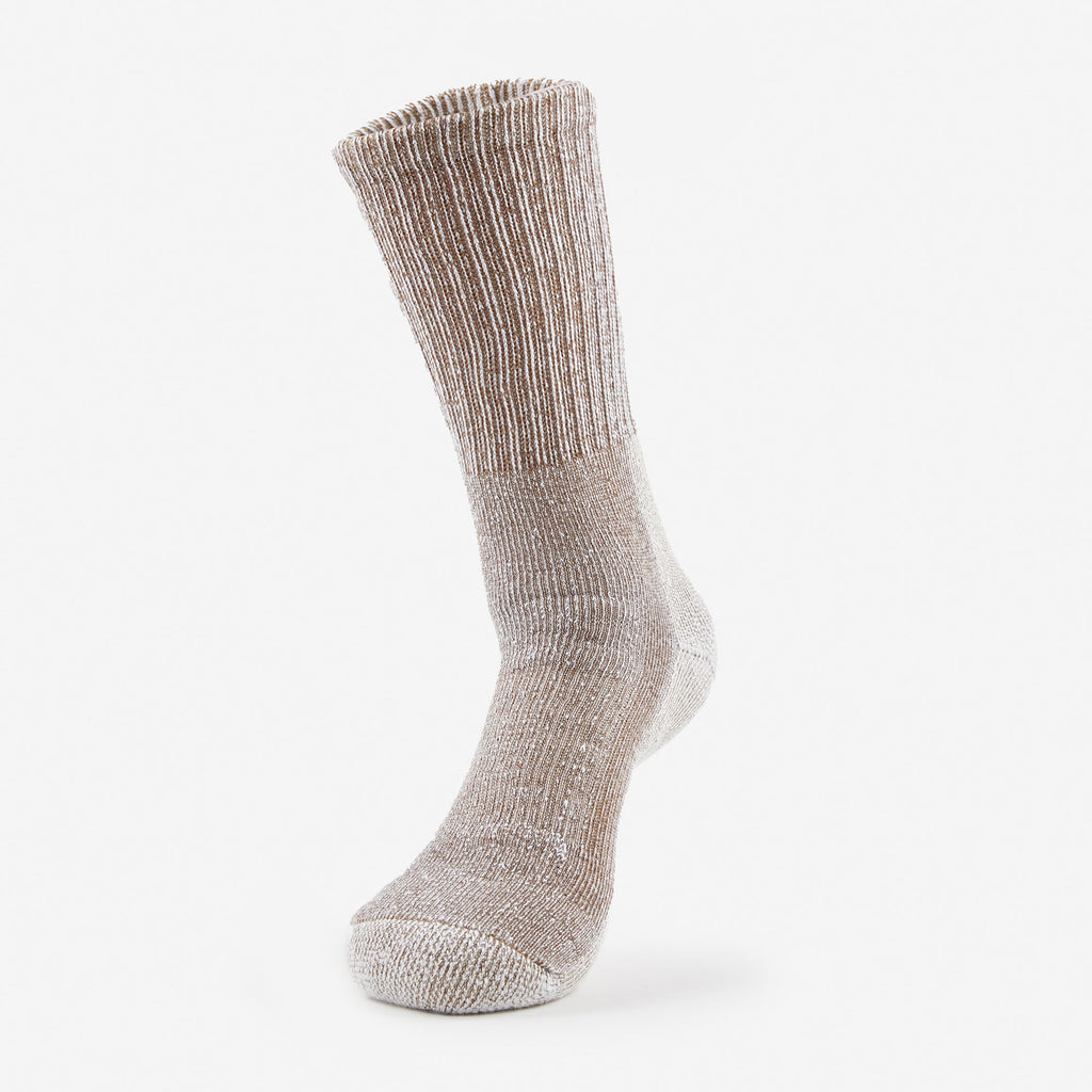 Thorlo Women's Moderate Cushion Crew Hiking Socks | #color_khaki