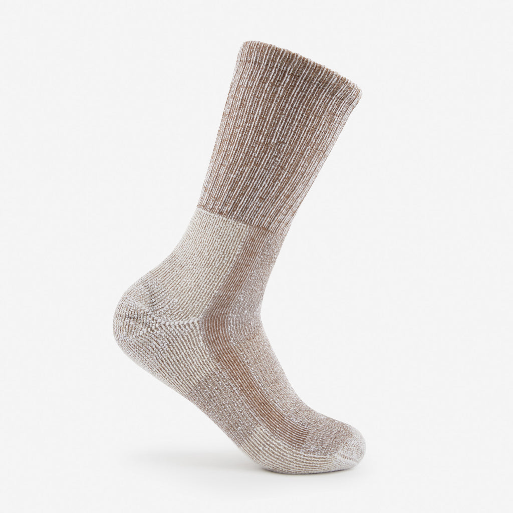 Thorlo Women's Moderate Cushion Crew Hiking Socks | #color_khaki