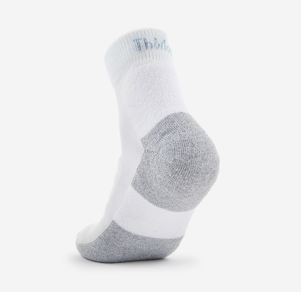 Thorlo Men's Light Cushion Ankle Walking Socks | #color_white/platinum