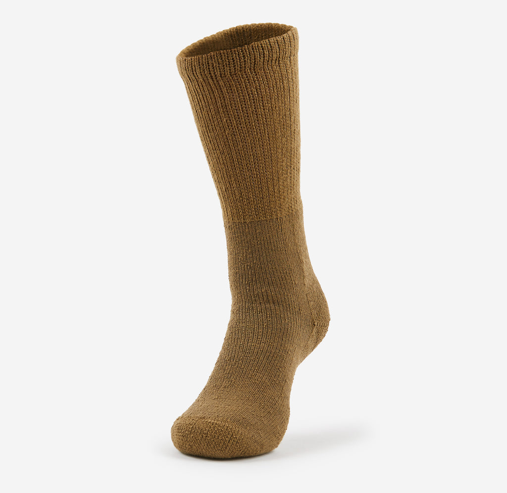 Thorlo Moderate Cushion Mid-Calf Military Socks | #color_coyote brown