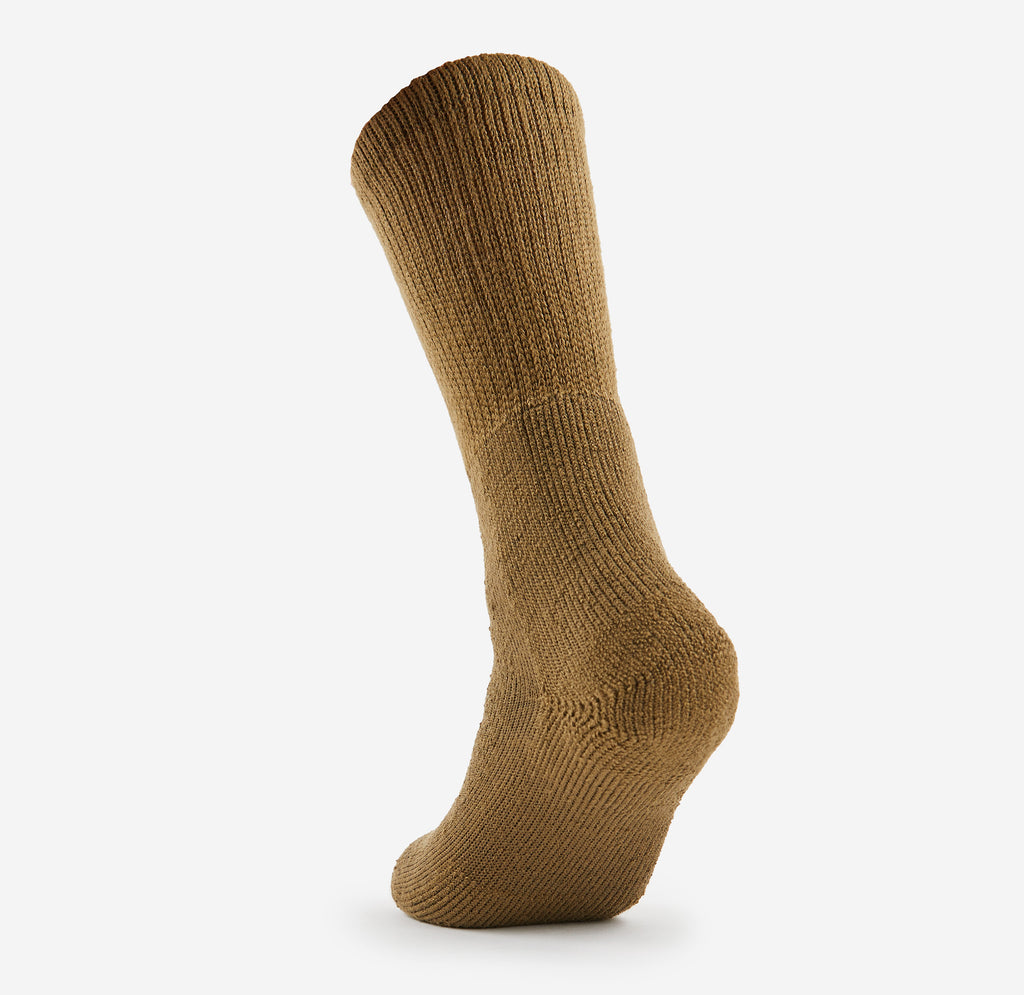 Thorlo Moderate Cushion Mid-Calf Military Socks | #color_coyote brown