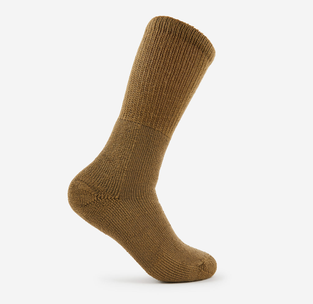 Thorlo Moderate Cushion Mid-Calf Military Socks | #color_coyote brown