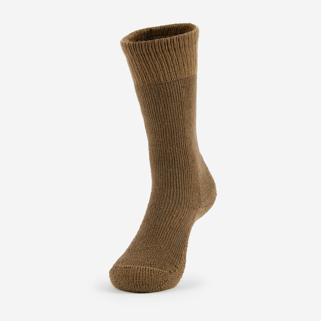 Thorlo Maximum Cushion Over-Calf Military Socks | #color_coyote brown