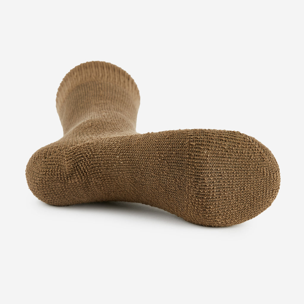 Thorlo Maximum Cushion Over-Calf Military Socks | #color_coyote brown