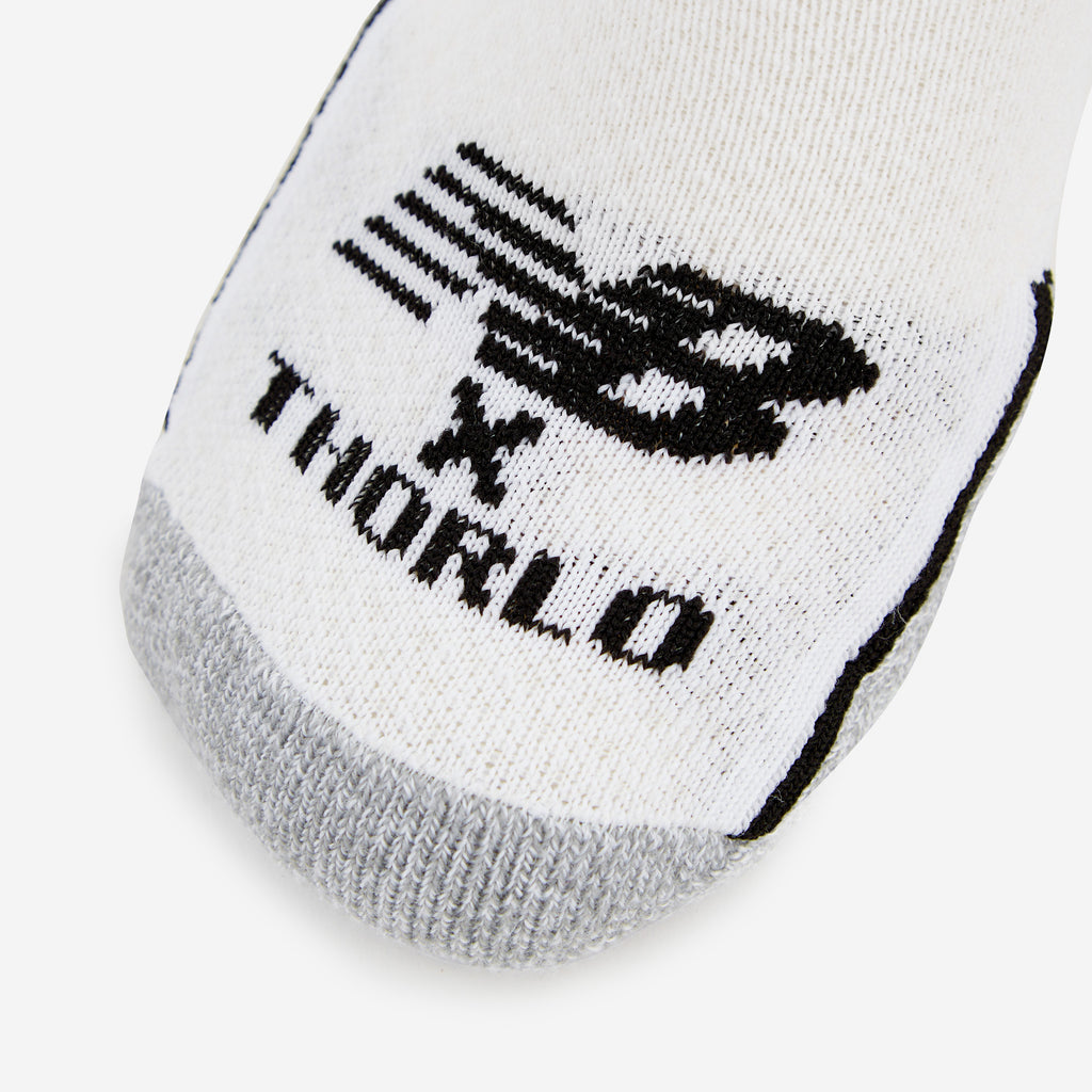 New Balance x Thorlo - Maximum Cushion Low Cut Running Socks | #color_ white