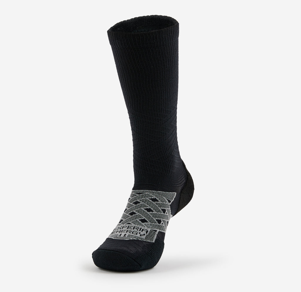 Thorlo Light Cushion Over-Calf Compression Postal Socks | #color_black