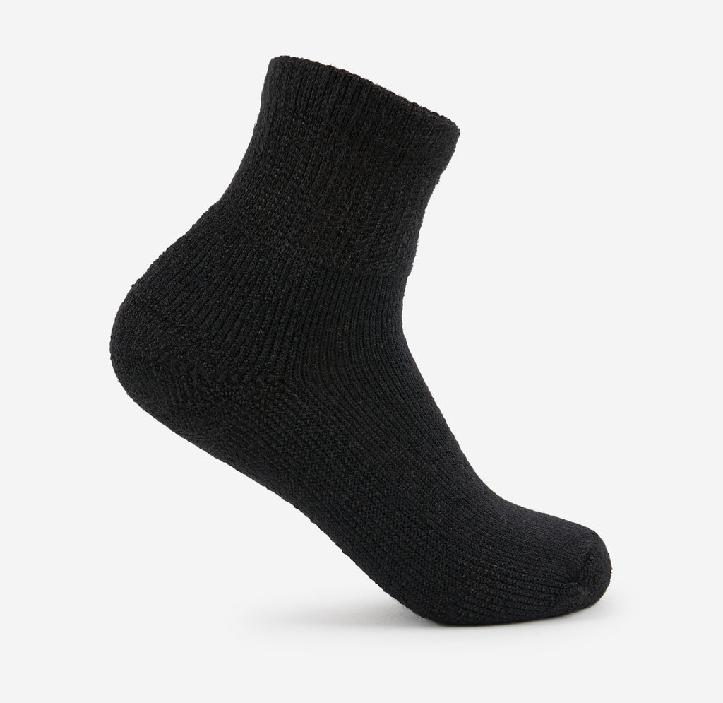 Thorlo Moderate Cushion Ankle Uniform Socks | #color_black