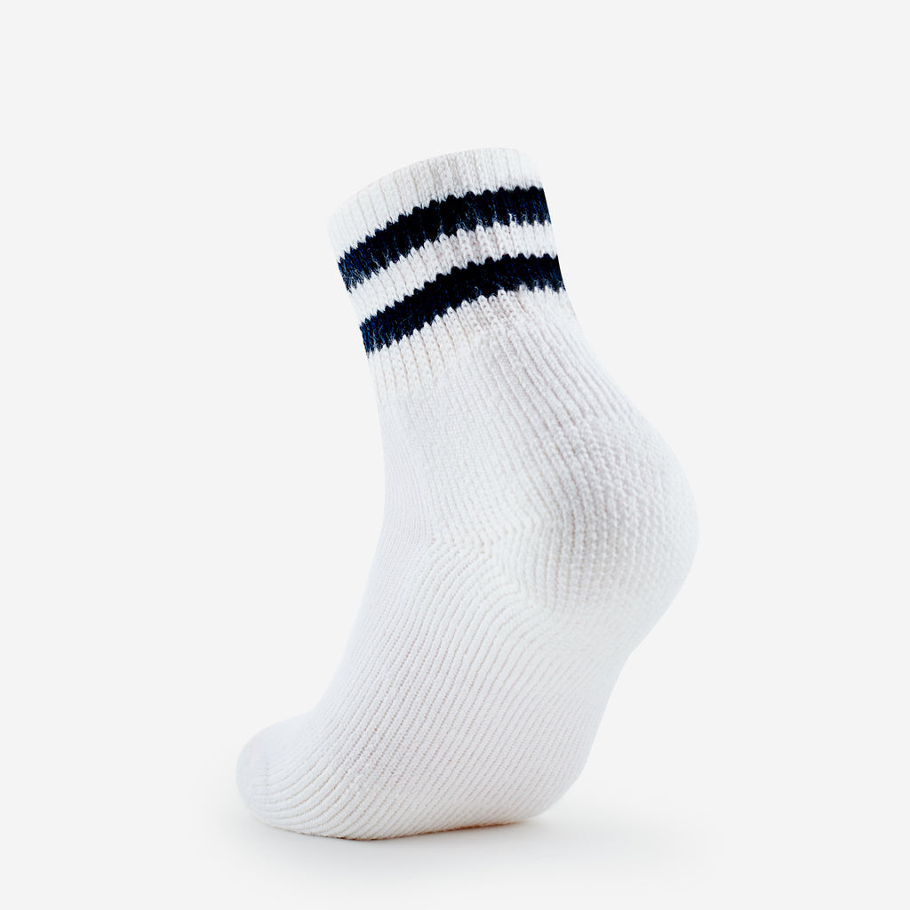 Thorlo Moderate Cushion Ankle Uniform Socks | #color_postal white