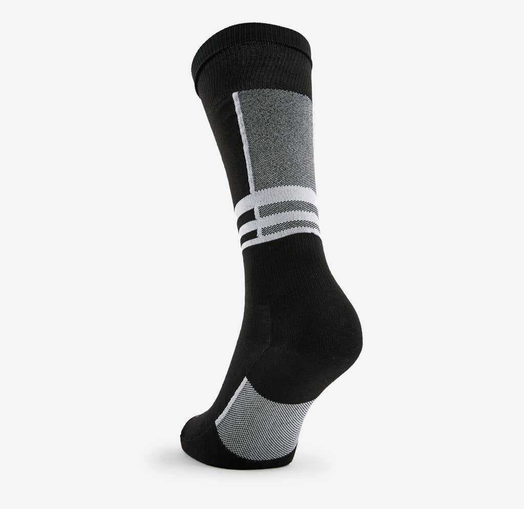 Thorlo Light Cushion Over-Calf Warm Skiing Socks | #color_powder white