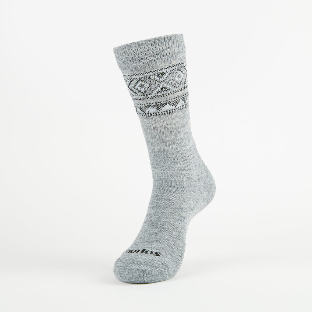 Thorlo Outdoor Wool Blend Crew Warm Socks | #color_Fog