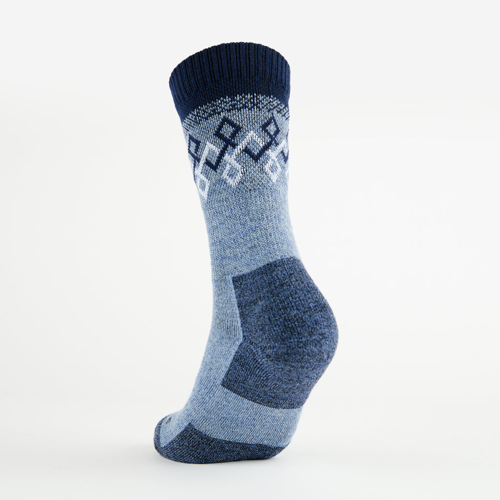 Thorlo Outdoor Wool Blend Crew Warm Socks | #color_Denim