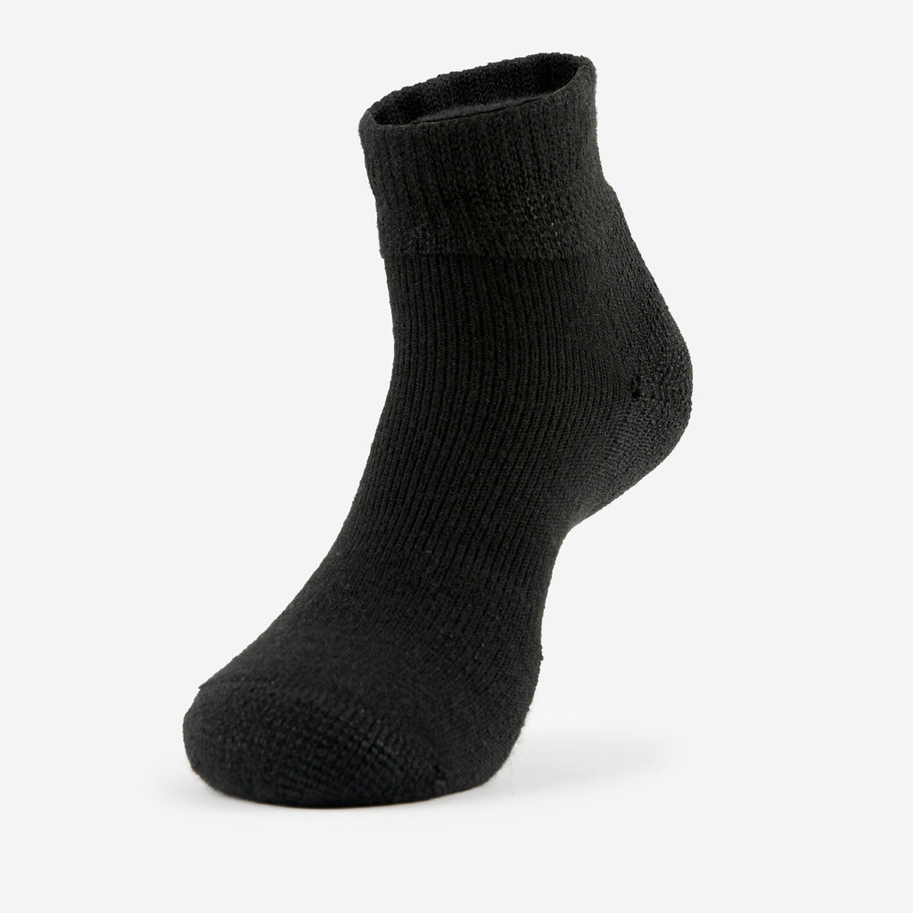 Thorlo Maximum Cushion Ankle Tennis Socks | #color_black