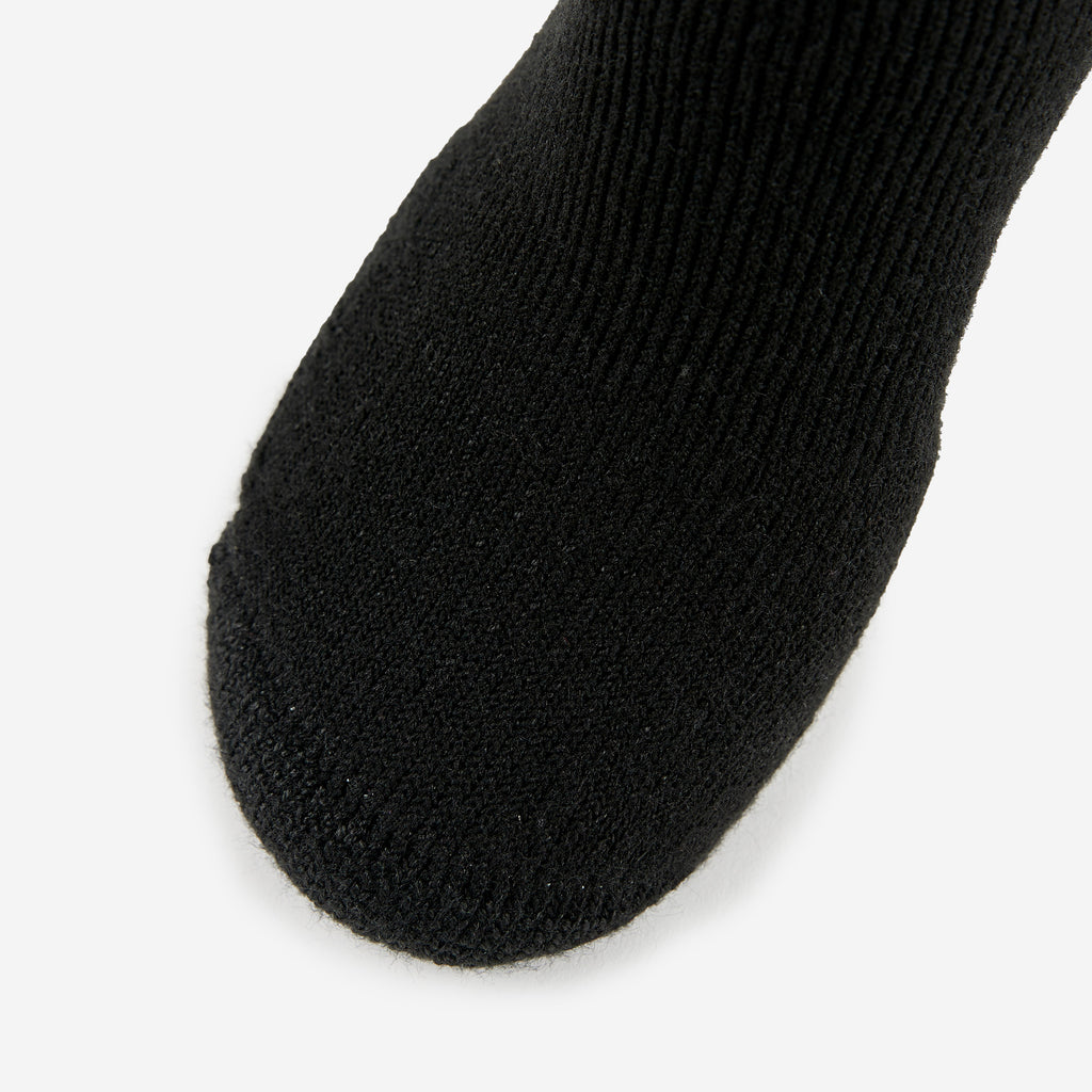 Thorlo Maximum Cushion Ankle Tennis Socks (3 Pairs) | #color_Black