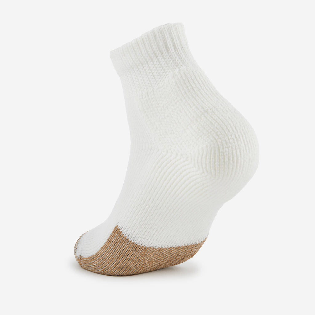 Thorlo Maximum Cushion Ankle Tennis Socks (3 Pairs) | #color_white