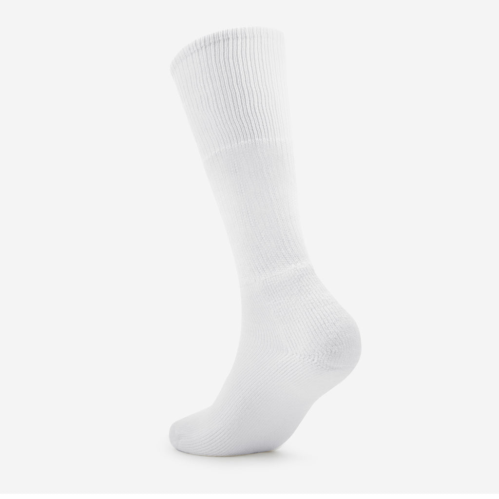 Thorlo Moderate Cushion Over-Calf Western Boot Socks | #color_white