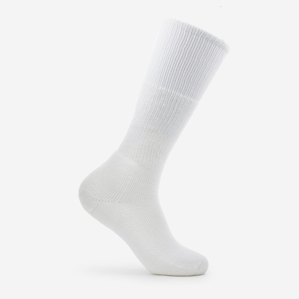 Thorlo Moderate Cushion Over-Calf Western Boot Socks | #color_white