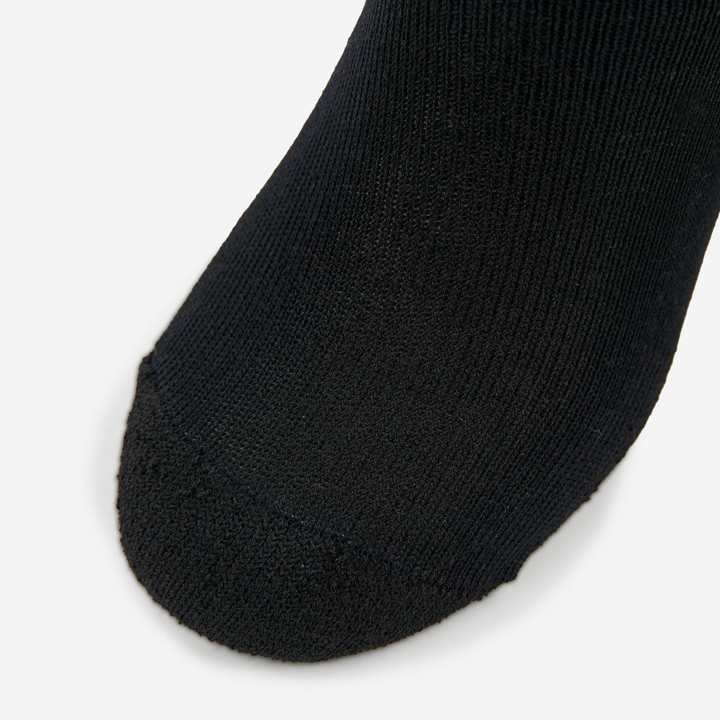 Thorlo Light Cushion Over-Calf Western Boot Socks | #color_black