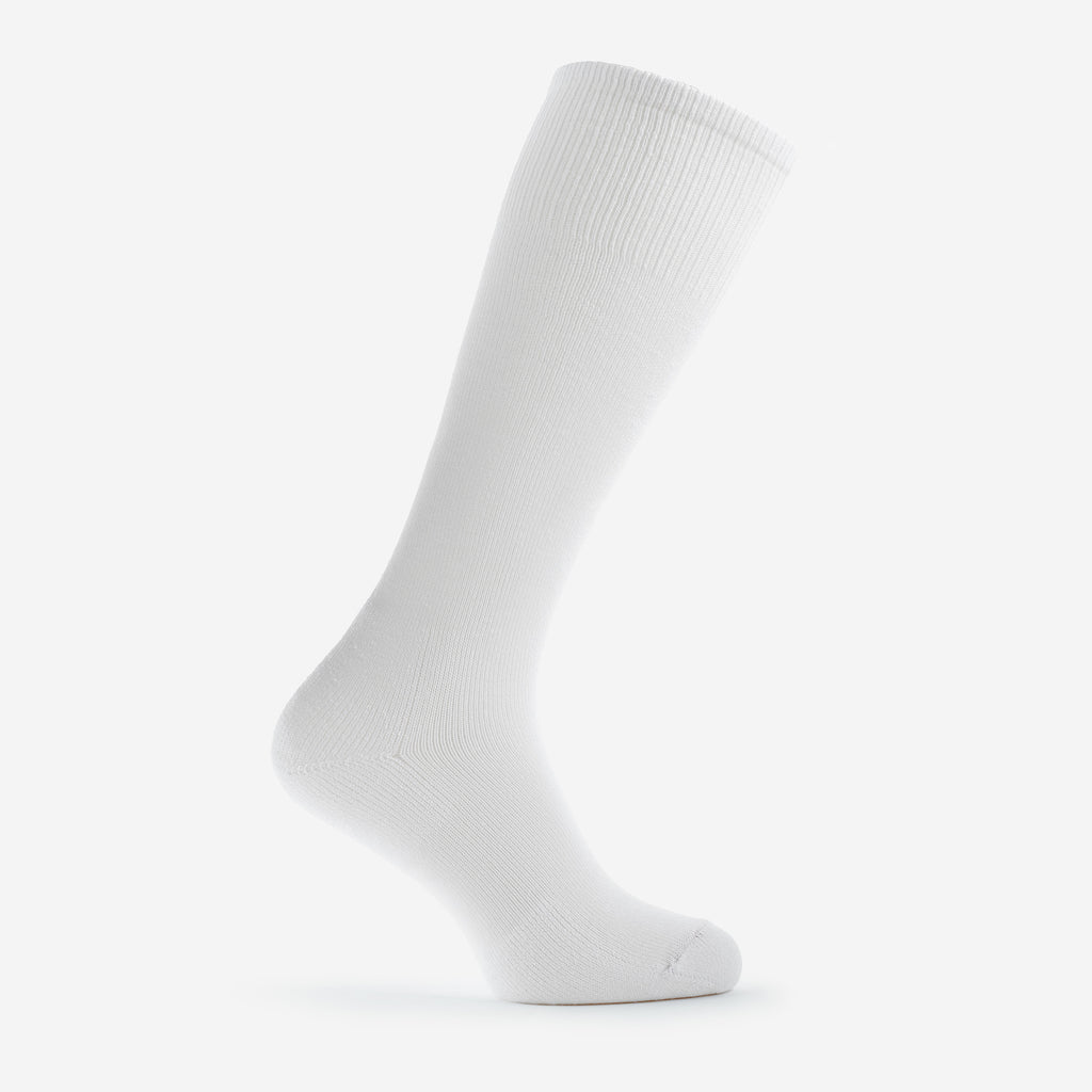 Thorlo Light Cushion Over-Calf Western Boot Socks | #color_white