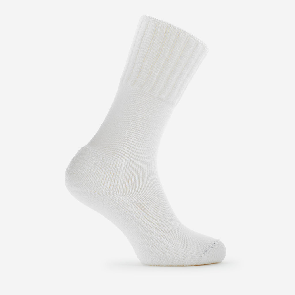 Thorlo Moderate Cushion Mid-Calf Western Boot Socks | #color_white