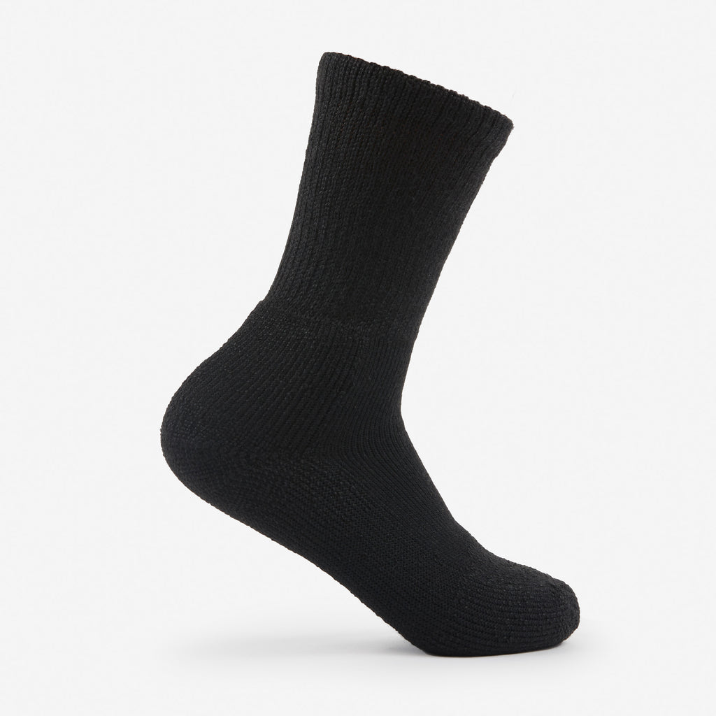 Thorlo Maximum Cushion Crew Tennis Socks | #color_black