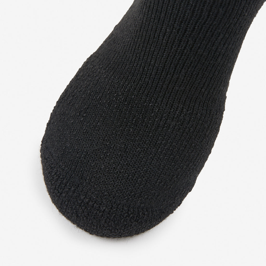 Thorlo Maximum Cushion Crew Tennis Socks | #color_black