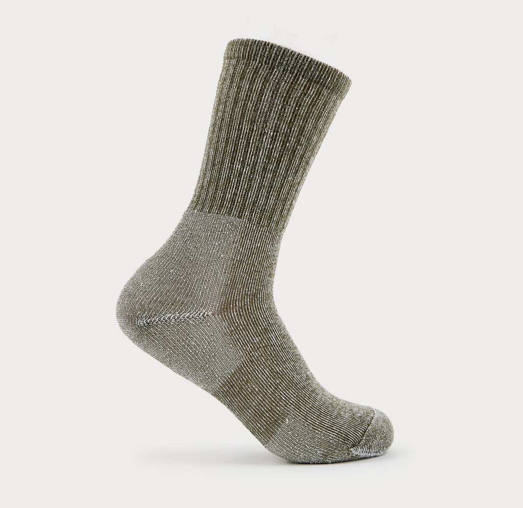 Thorlo Ultra-Light Cushion Crew Hiking Socks | #color_Willow Green