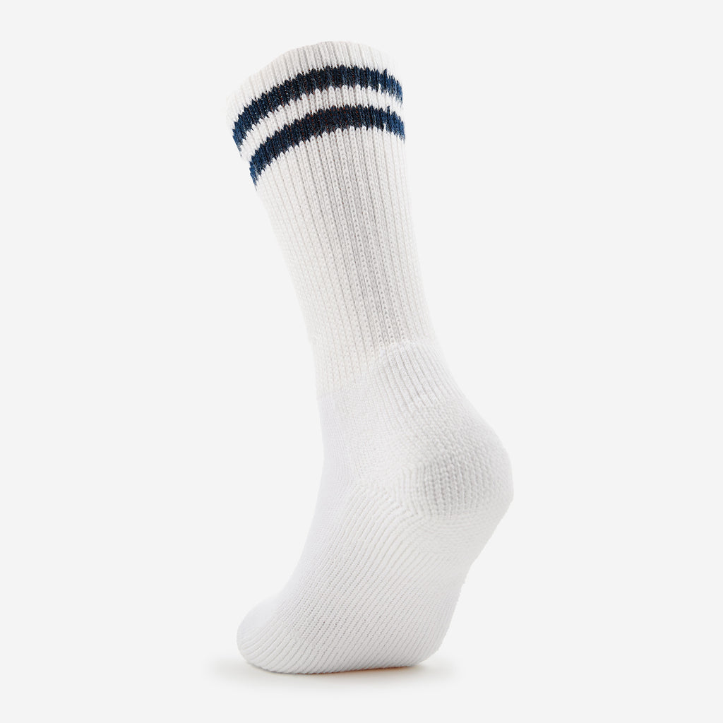 Thorlo Moderate Cushion Crew Work Socks | #color_white postal